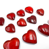Red Amber Heart Shape Amber Stones